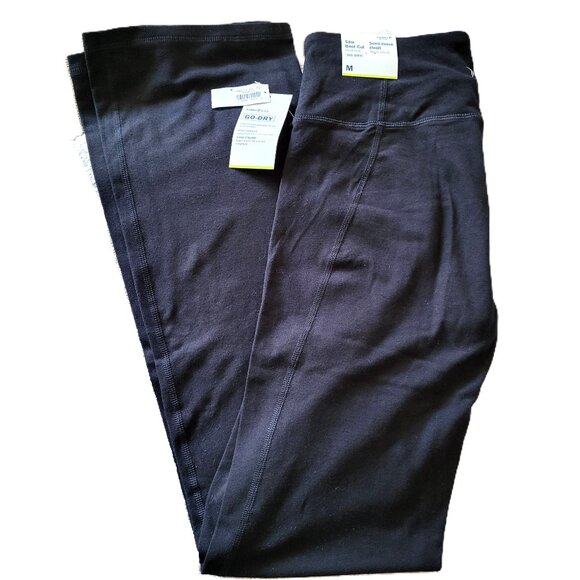 *NEW* OLD NAVY Women's Slim Boot-Cut Black Yoga Pants Size Medium - Picture 1 of 5